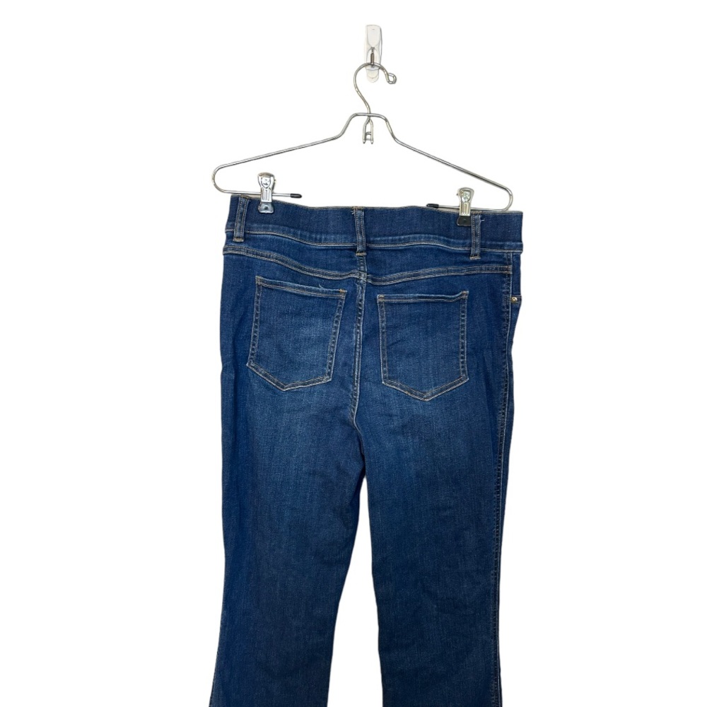 High-Rise Dark Blue Flare Jeans - Picture 7 of 9